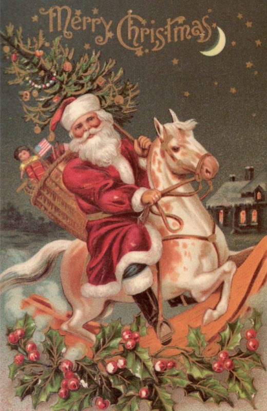 free christmas clip art with horses - photo #38